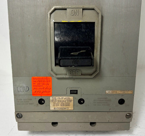 Gould ITE CR3-B200 2000A Cordon Circuit Breaker w/ 2000 Amp Trip CR3B200 I-T-E (EM4999-2)