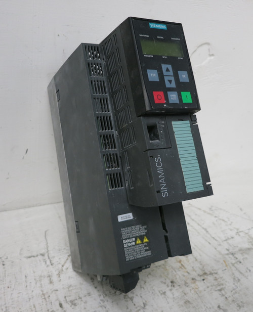 Siemens 6SL3210-1PE21-4AL0 Sinamics Power Module Drive 7.5HP PM240 Control CU230 (DW5985-1)