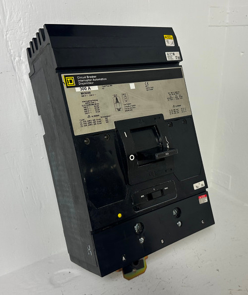 Square D I-Line MH36300 300A Circuit Breaker 480/600V 3P Type MA 300 Amp HACR (EM5044-1)