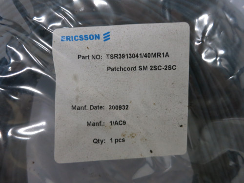 NEW Ericsson TSR3913041/40MR1A Patch Cord SM 2SC-2SC 40m Fiber Optic Cable (DW6134-24)