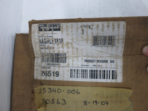 NEW Hoffman AASHLF1818 Steel Folding Shelf Type 4, 12 150lb 18" x 18" (DW6191-4)