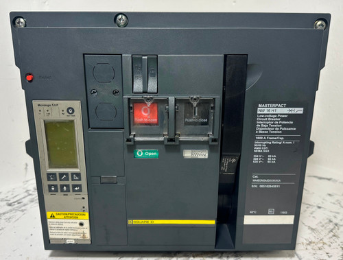 Square D NW16H1 1600A MasterPact LSI Circuit Breaker w/ 1200 Amp Trip 5.0P S163A (EM5127-8)