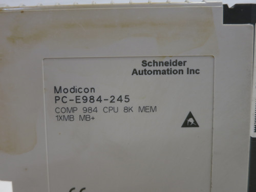 Modicon PC-E984-245 984 Programmable Controller CPU Schneider Automation PLC (DW6319-1)