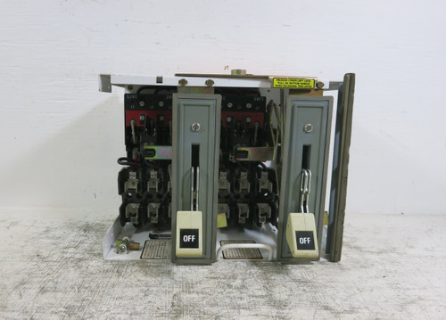 Siemens Tiastar Furrnas System 89 60A Fused Dual Feeder 12" MCC Bucket 60 Amp (BJ0831-1)