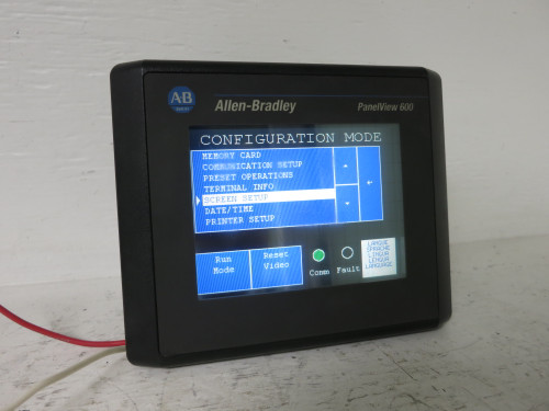 Allen Bradley 2711-T6C16L1X Ser B Rev F FRN 4.46 PanelView 600 Terminal Screen (DW6333-1)