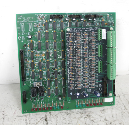 Liebert 02-797105-10 Static Switch Logic Board 02-797104-00 Pre-Driver UPS (DW6363-1)
