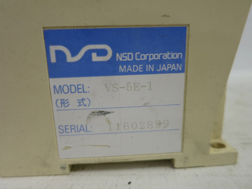 NSD VS-5E-1 Varicam Electronic Cam Switch Angle Controller PLC Control VS5E1 (DW6360-2)