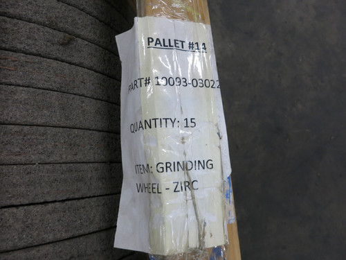 NEW CSC 12477 Grinding Wheel 10093-03022 Zirconia 24" x 1.75" x 10" (Lot of 15) (DW6462-2)