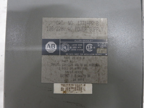 Allen Bradley 1771-P7 Ser B 120/220V Power Supply PLC Module 1771P7B (DW6461-2)