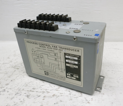 Scientific Columbus XLV3-1K5P-AN7-B Process Control Var Transducer -1000/0/+1000 (DW6469-1)