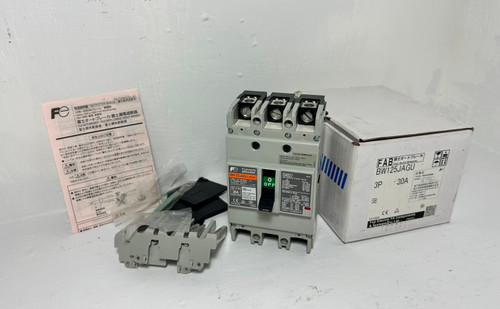 NEW Fuji Electric BW125JAGU-3P030 125A Auto Circuit Breaker 3P 30 Amp Trip NIB (EM5203-1)