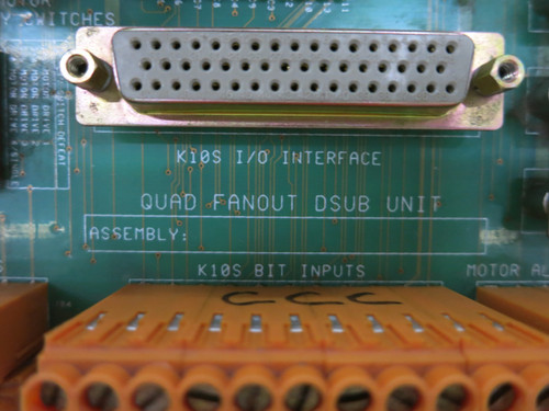 K-Tron 9184-601630 Rev C Quad Fanout DSUB Unit Board 9184601630 Weidmuller KTron (DW6510-4)