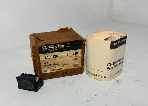 NEW GE TR16S1200 1200A Rating Plug AKR/Power Break General Electric 1200 Amp NIB (EM5223-30)