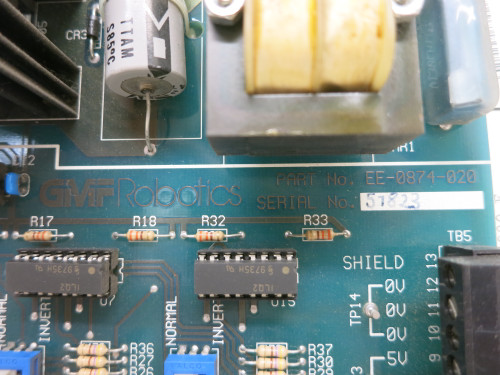 GMF Robotics EE-0874-020 Power Supply Controller Board Encoder Multiplexer PCB (DW6537-2) GMF Robotics EE-0874-020 Power Supply Controller Board Encoder Multiplexer PCB (DW6537-2)