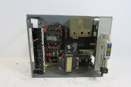 Square D Model 4 Size 1 Starter 7 Amp Breaker Motor Control Bucket 12" MCC (BJ0875-1)