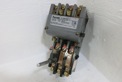 Furnas 14DP32AA*71 Size 1 Motor Starter 120V 48DC37AA3 27 Amp 10 HP (BJ0892-1) Furnas 14DP32AA*71 Size 1 Motor Starter 120V 48DC37AA3 27 Amp 10 HP (BJ0892-1)