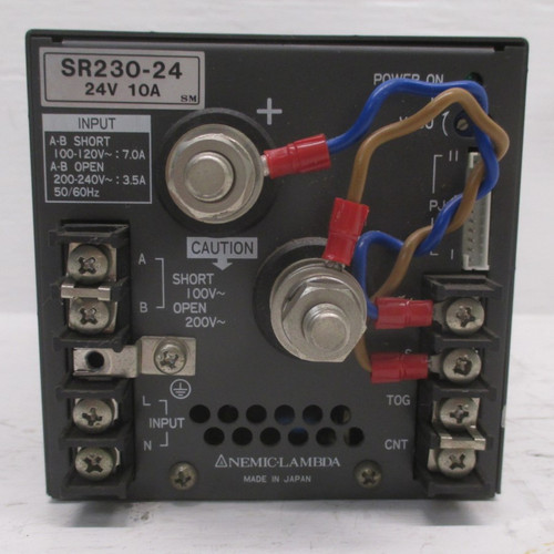 Nemic Lambda SR230-24 Power Supply 24V 10A SR23024 100-120V~ : 7.0A (AH0073-1)