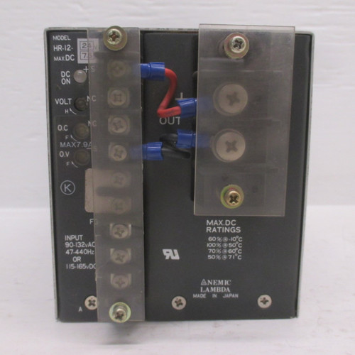 Nemic Lambda HR-12-24V Power Supply Max DC 7.5A Input 90-132vAC 47-440HZ 115-165 (AH0072-24)