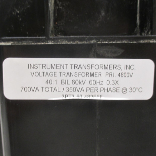 Instrument Transformer 3PT3-60-482FFF Voltage Transformer Ratio 4:1 4800V 700VA (AH0167-1)