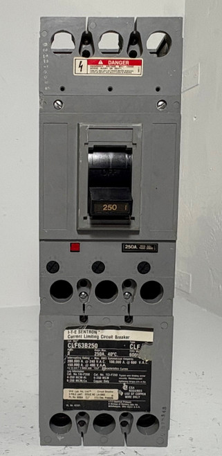 Siemens I-T-E CLF63B250 250A Circuit Breaker 480/600V 3P Type CLF ITE 250 Amp (EM5284-1)
