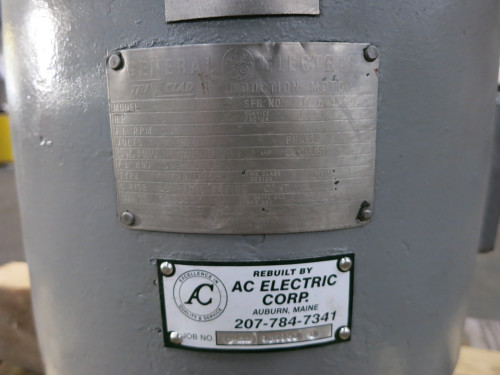 REBUILT GE 15 HP Vertical AC Motor 208/220-440V 256UP 3530 RPM Tri55Clad (DW6728-1) REBUILT GE 15 HP Vertical AC Motor 208/220-440V 256UP 3530 RPM Tri55Clad (DW6728-1)