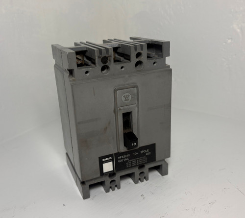 Westinghouse HFB3010 10A Mark 75 Circuit Breaker 480/600V 3 Pole 10 Amp (EM5300-2)