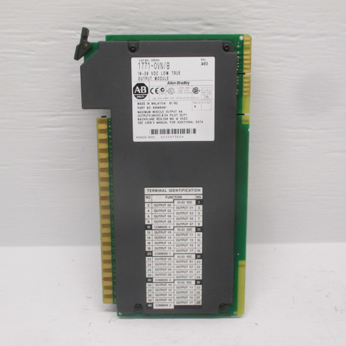 Allen Bradley 1771-OVN/B Output Module 10 to 30 VDC 1771-0VN/B PLC I/O Rev. A03 (AH0210-6) Allen Bradley 1771-OVN/B Output Module 10 to 30 VDC 1771-0VN/B PLC I/O Rev. A03 (AH0210-6)