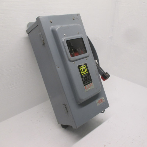 Square D H362AVW 60A Fusible Safety Switch Disconnect 600V 60 Amp View Window E1 (AH0221-2)