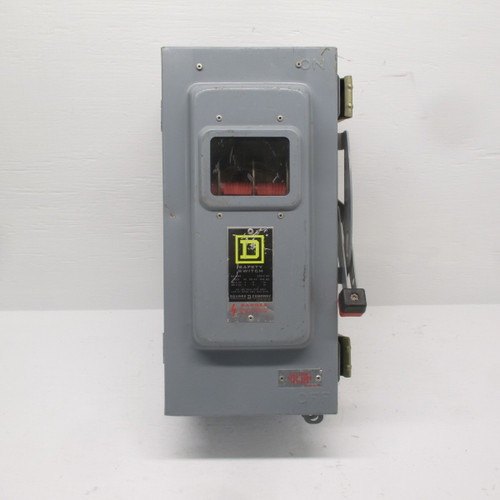 Square D H362AVW 60A Fusible Safety Switch Disconnect 600V 60 Amp View Window E1 (AH0221-2)