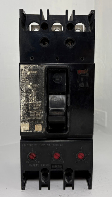 Westinghouse KB3250F 250A Circuit Breaker w 200 Amp Trip 600V 3P KB Frame KB3200 (EM5305-1)