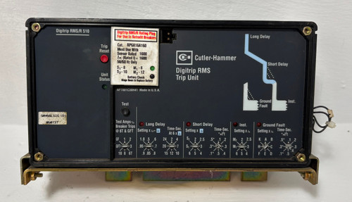 Cutler Hammer SRH56LSIG(D) LSIG Digitrip RMS Trip Unit w/ 1600A Plug RP6A16A160 (EM5314-2)