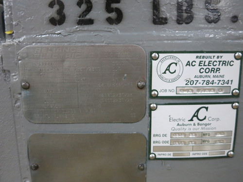 Reliance 5 HP DC Motor B2111ATZ 500V 1750/2300 RPM TEFC XT 8.6A 500 VDC TR (DW6785-1)