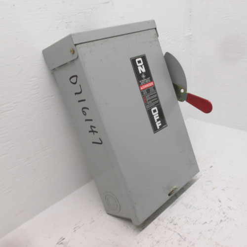 NEW GE TG4322R Mod 8 60 Amp 240V 3R Heavy Duty Fusible Safety Switch New No Box (AH0295-1)