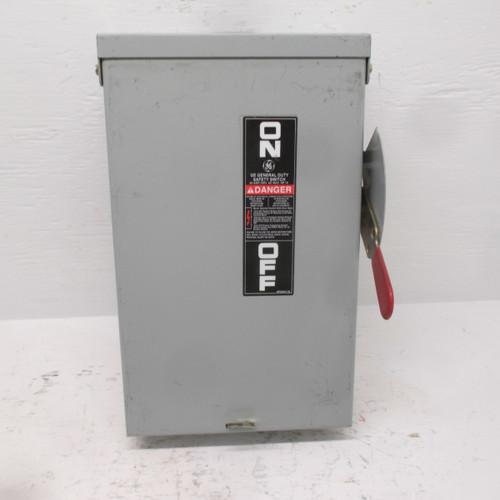 NEW GE TG4322R Mod 8 60 Amp 240V 3R Heavy Duty Fusible Safety Switch New No Box (AH0295-1)