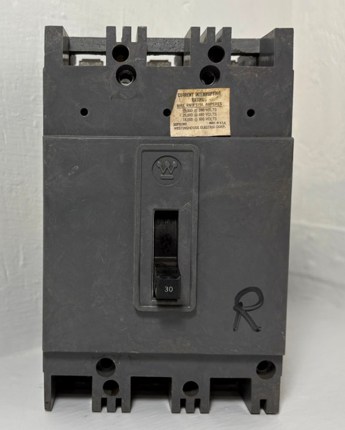 Westinghouse HFA3030V 30A Mark 75 AB De-Ion Circuit Breaker 600V 3P HFA HFA3030 (EM5336-2)