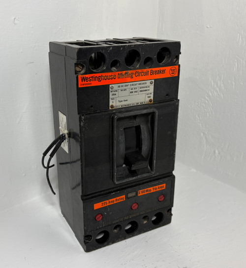 Westinghouse 2602D86G12 225A Mining Circuit Breaker w/ UVR KAM 600V 3P 225 Amp (EM5306-1)