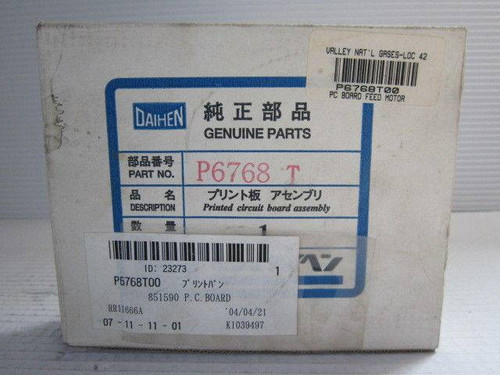 Daihen P6768 T Printed Circuit Board Assembly 851590 P.C. Board P6768T00 A 23273 (EBI1157-1)