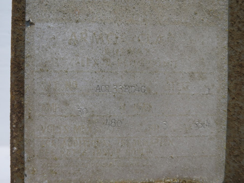 GE AC133ED4G 30A 480V Breaker Bus Plug Armor-Clad Busway Switch 3PH 3W 30 Amp (DW6824-40)