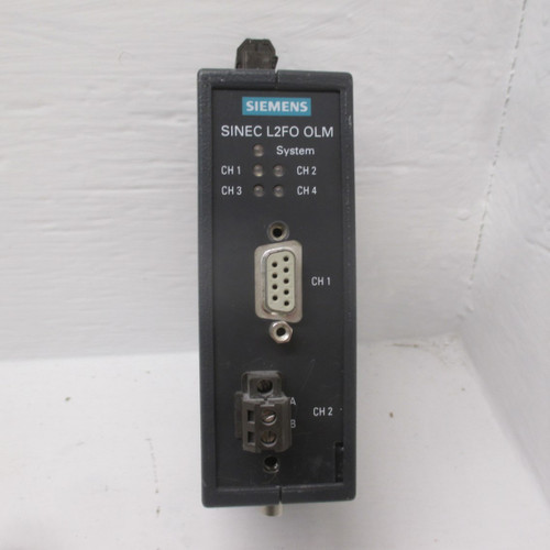 Siemens 6GK1502-4AA10 Sinec L2FO OLM/P4 Optical Link Module 4-Channel Profibus (AH0340-1)