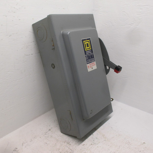 NEW Square D H-223 N Series D2 100 Amp 240V Fusible Safety Switch 2P New No Box (AH0341-4)