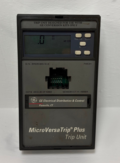 GE AKO10C3F4002 4000A MicroVersaTrip Plus Trip Unit No Plug General Electric (EM5358-1)