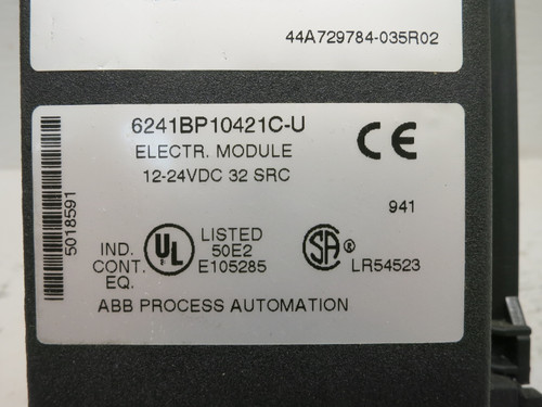Taylor ABB MOD 300 6241BP10421C-U Input Output PLC Module 6241BP10411 Source I/O (DW6850-11)