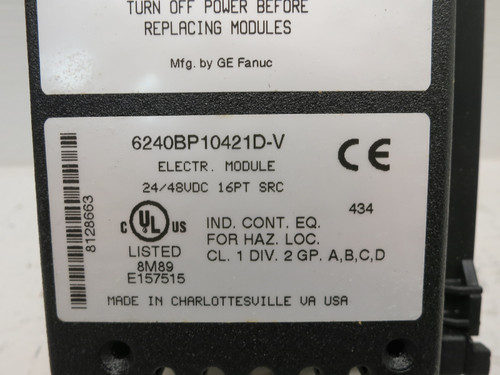 Taylor ABB MOD 300 6240BP10421D-V Input Output PLC Module 6240BP10411 Source I/O (DW6860-1)