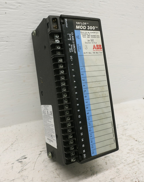 Taylor ABB MOD 300 6240BP10421D-T Input Output PLC Module 6240BP10411 Source I/O (DW6858-4)