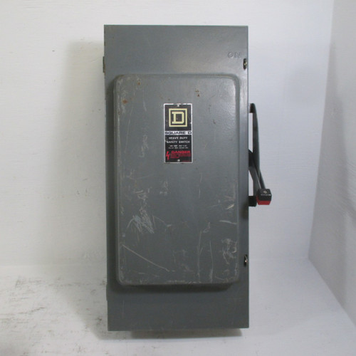 Square D H-364 Series E1 200 Amp 600V Fusible Safety Switch Disconnect H364 200A (AH0379-1)
