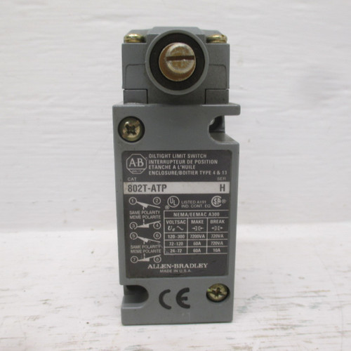 Allen Bradley 802T-ATP Series H Oil Tight Limit Switch 802TATP Ser H AB A-B (AH0393-1)