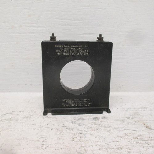 Siemens 25-154-041-028 Model 6SFT Current Transformer Ratio 1000:5A CT 600V (AH0406-10)