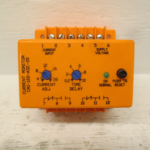 Diversified Electronics CMI-120-ASE-20 Current Monitor 120VAC 10 Amps at 120 VAC (AH0423-1)