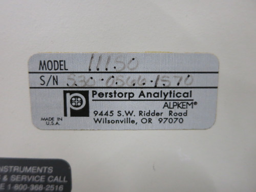 Perstorp Analytical 11150 Turbidimeter ALPKEM (DW6994-1)