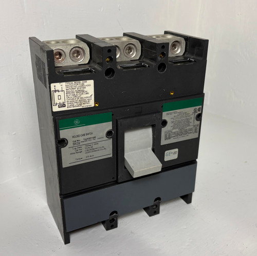 GE TJJ436Y400 400A Molded Case Switch 600V 3 Pole 400 Amp General Electric 3P (EM5408-1)